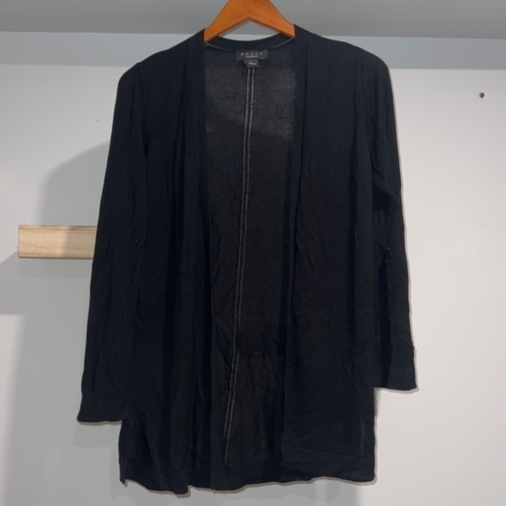 Grace black sweater cardigan